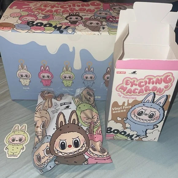 Pop Mart LABUBU Exciting Macaron Vinyl Face Toy The monsters open box sealed bag - Picture 4 of 14